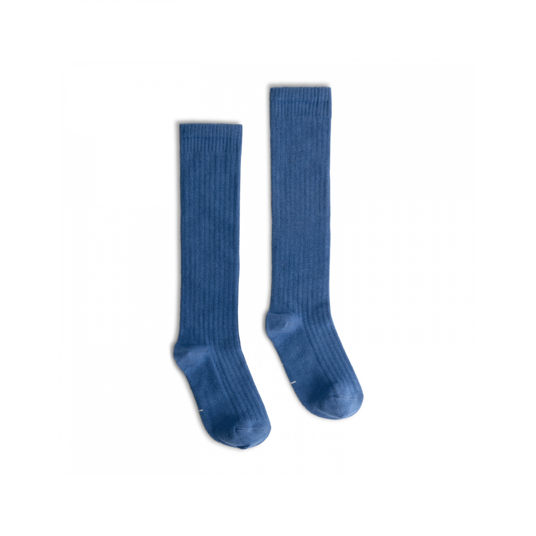 Gray Label Long Ribbed Socks Blue Moon - La Gentile Store