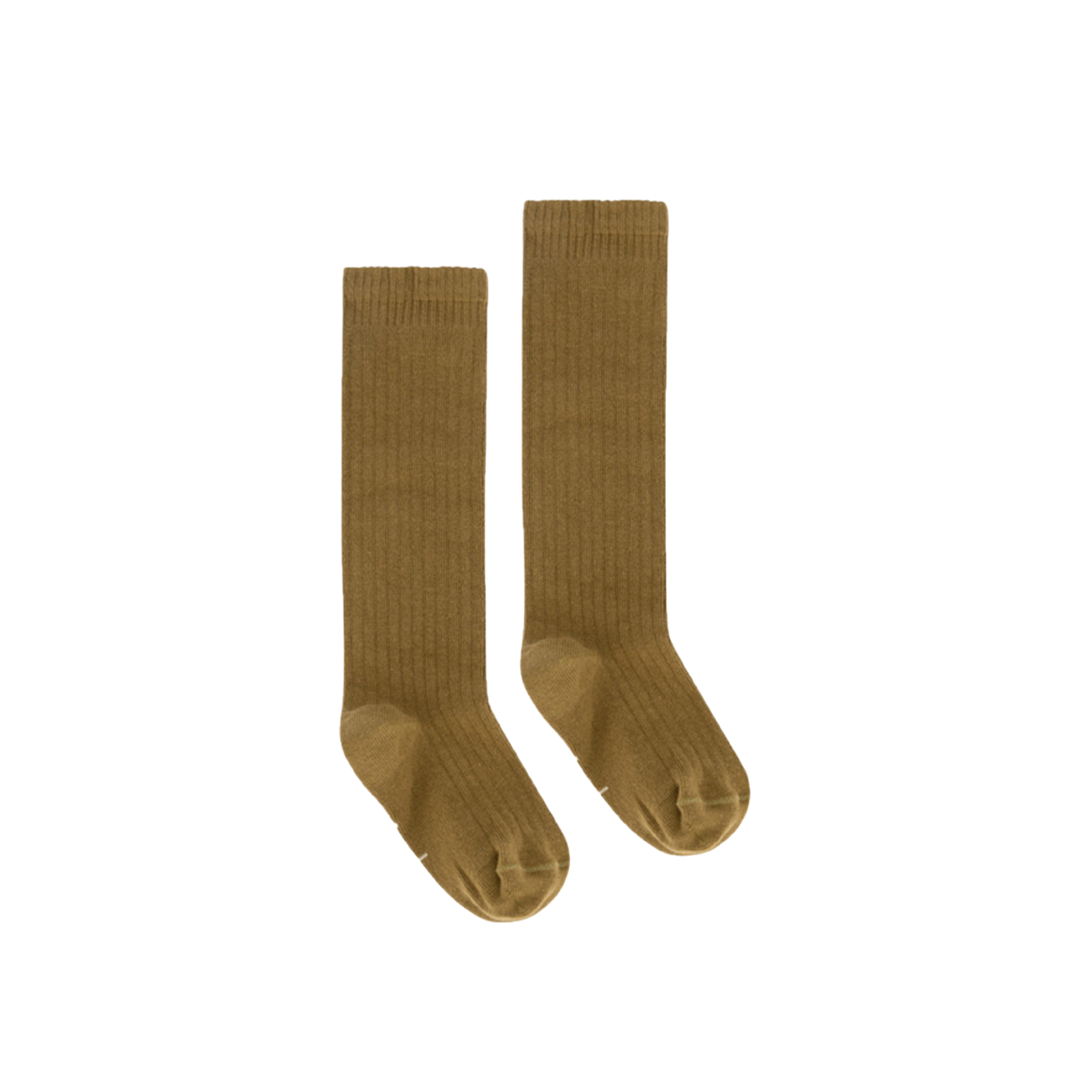 Gray Label Long Ribbed Socks Peanut - La Gentile Store