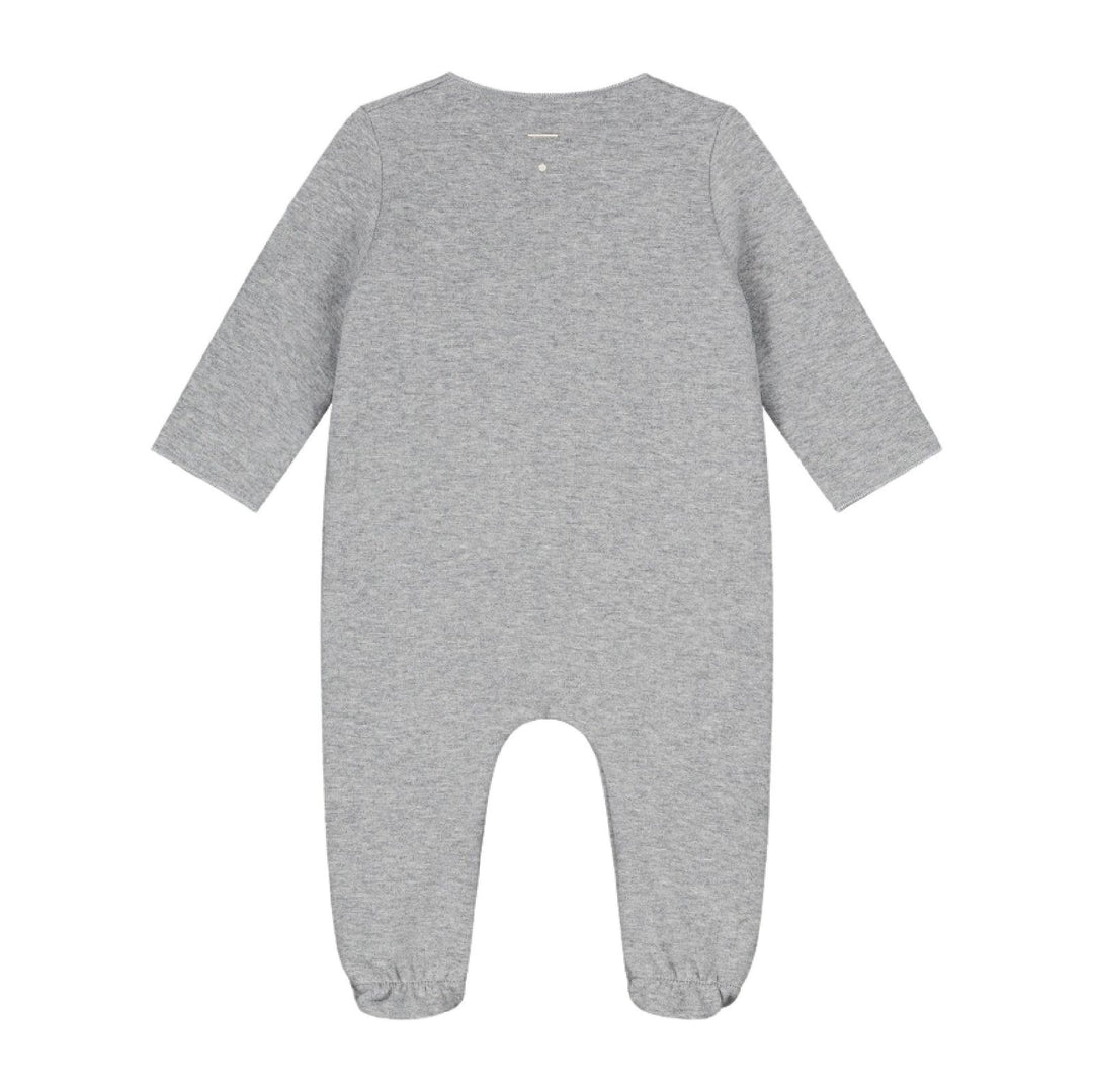 Gray Label Newborn Suit With Snaps Grey Melange - La Gentile Store