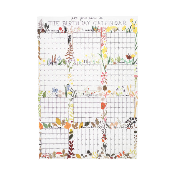 Hadley Birthday Calender