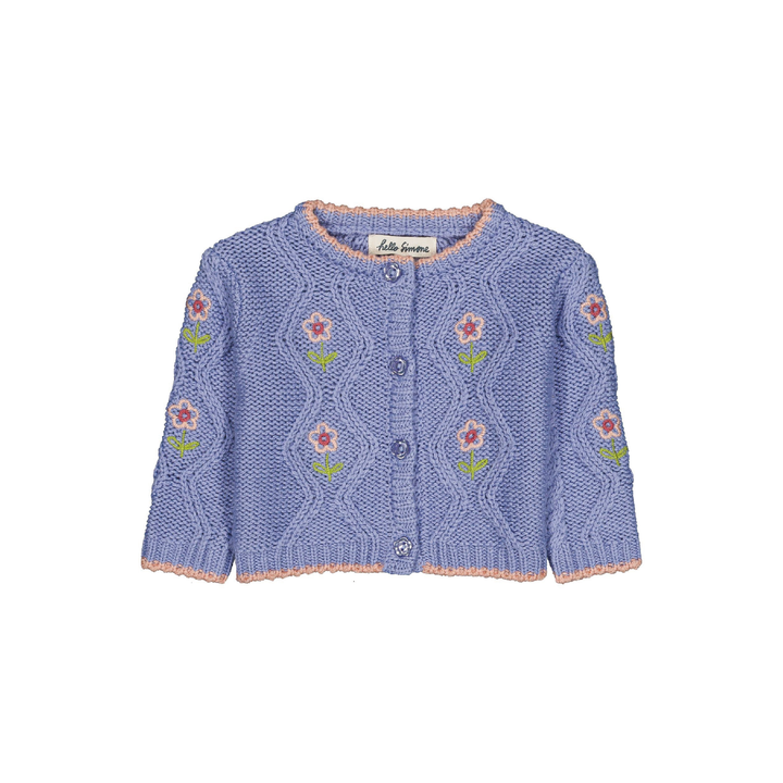 Hello Simone Jeannette Cable Knit Baby Cardigan