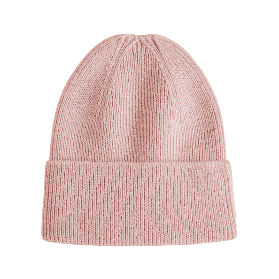Hvid Fonzie Newborn Beanie Powder