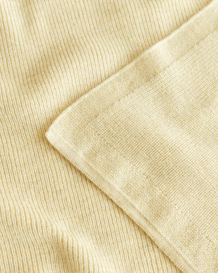 Hvid Blanket Felix Light Yellow - La Gentile Store