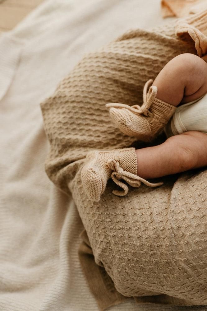 Hvid Blanket Frankie Sand - La Gentile Store
