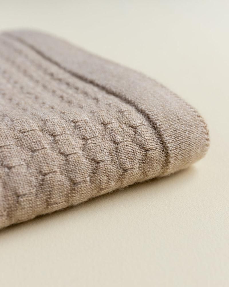 Hvid Blanket Frankie Sand - La Gentile Store