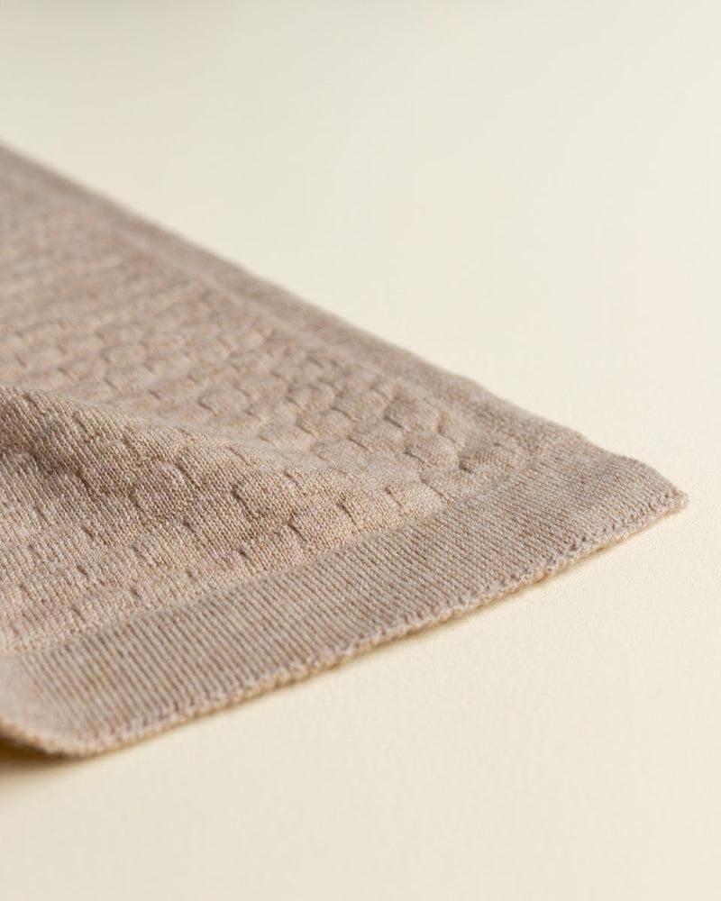 Hvid Blanket Frankie Sand - La Gentile Store