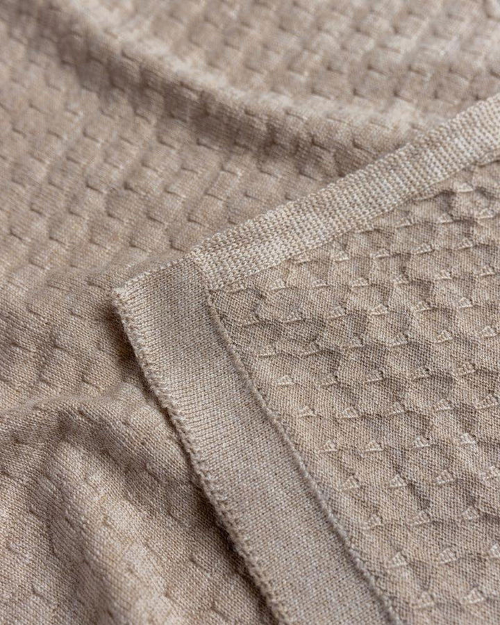 Hvid Blanket Frankie Sand - La Gentile Store