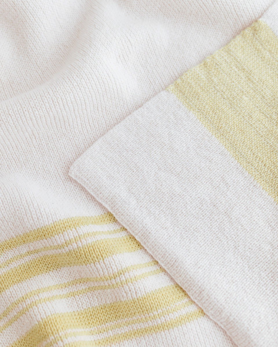 Hvid Blanket Gilbert Light Yellow - La Gentile Store