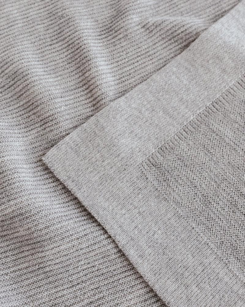 Hvid Blanket Gust Grey Melange - La Gentile Store