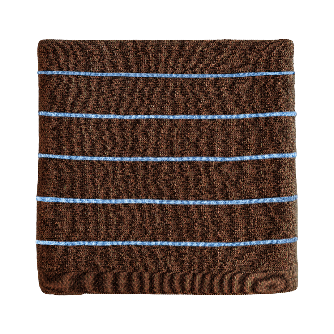 Hvid Blanket Harry Brown - Light Blue