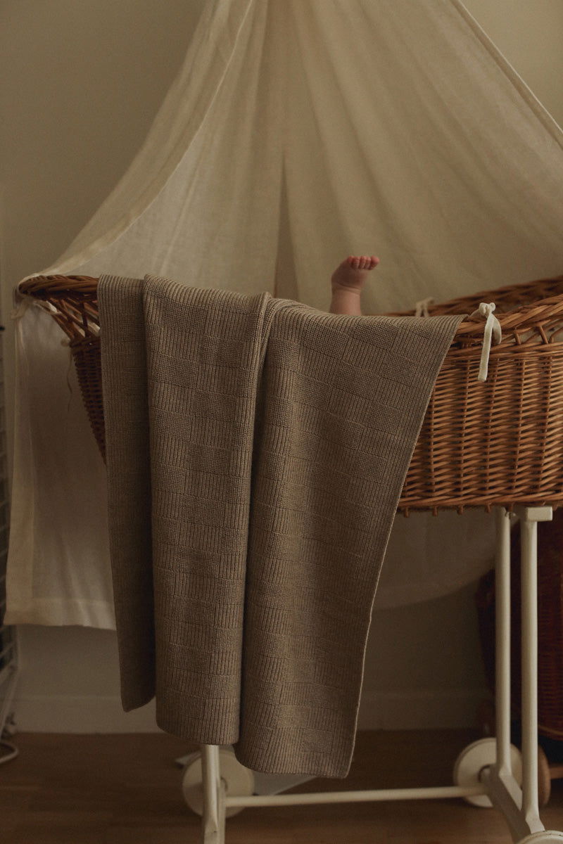 Hvid Blanket Ivy Pebble - La Gentile Store