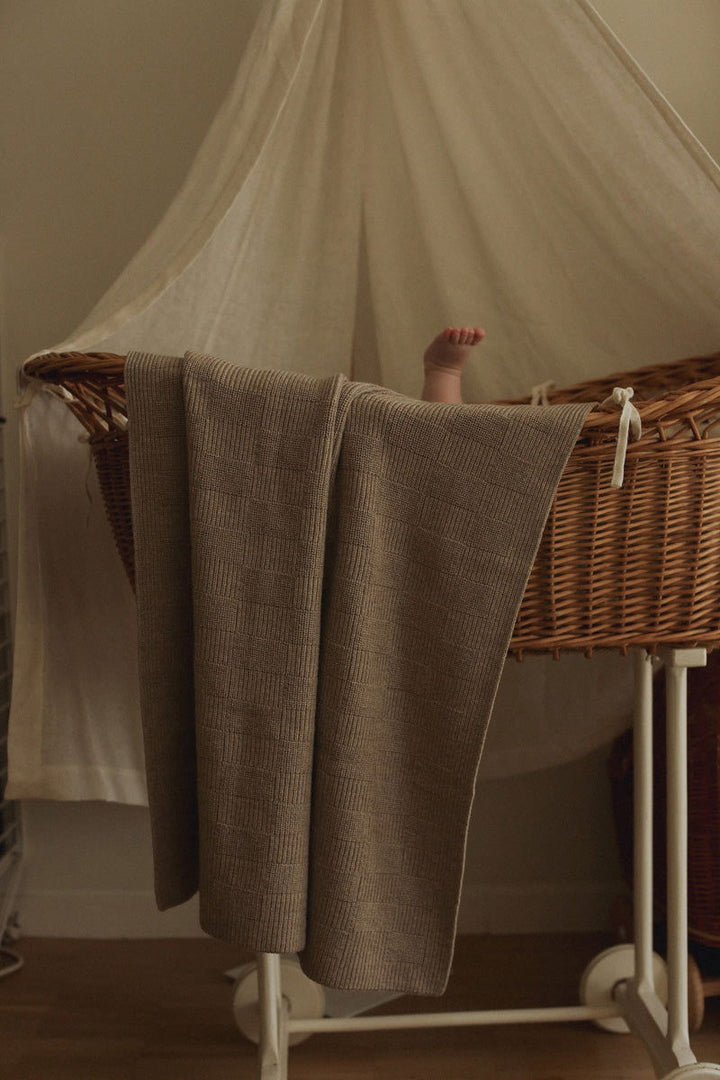 Hvid Blanket Ivy Pebble - La Gentile Store