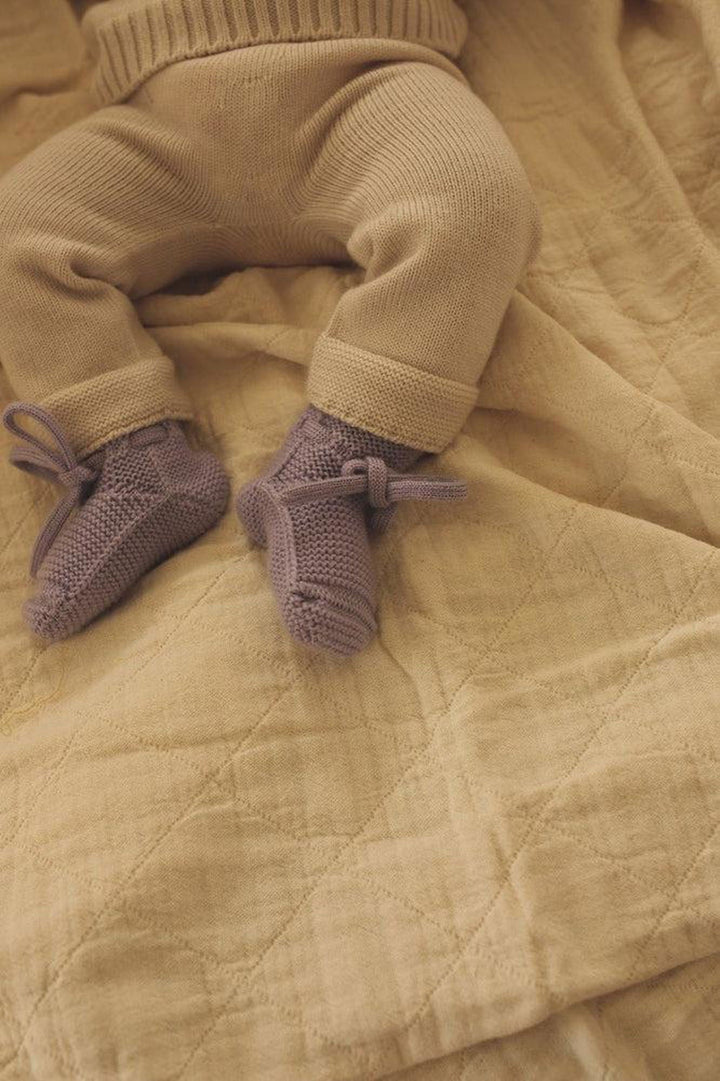 Hvid Booties Lilac - La Gentile Store