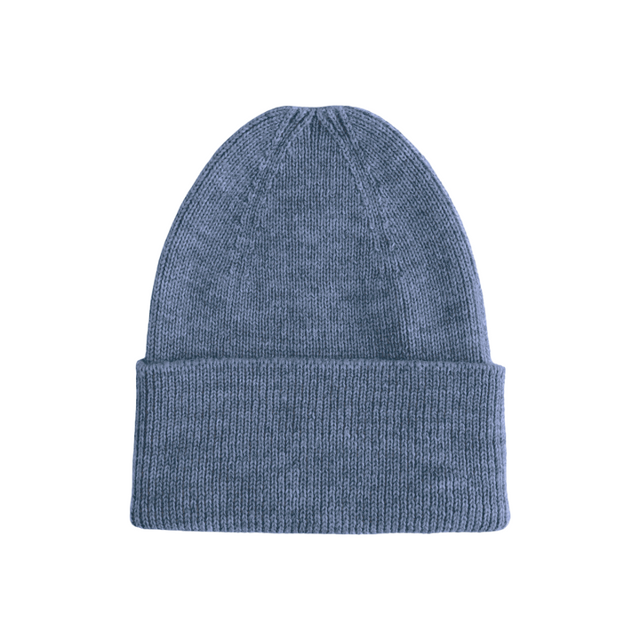 Hvid Fonzie Newborn Beanie Denim