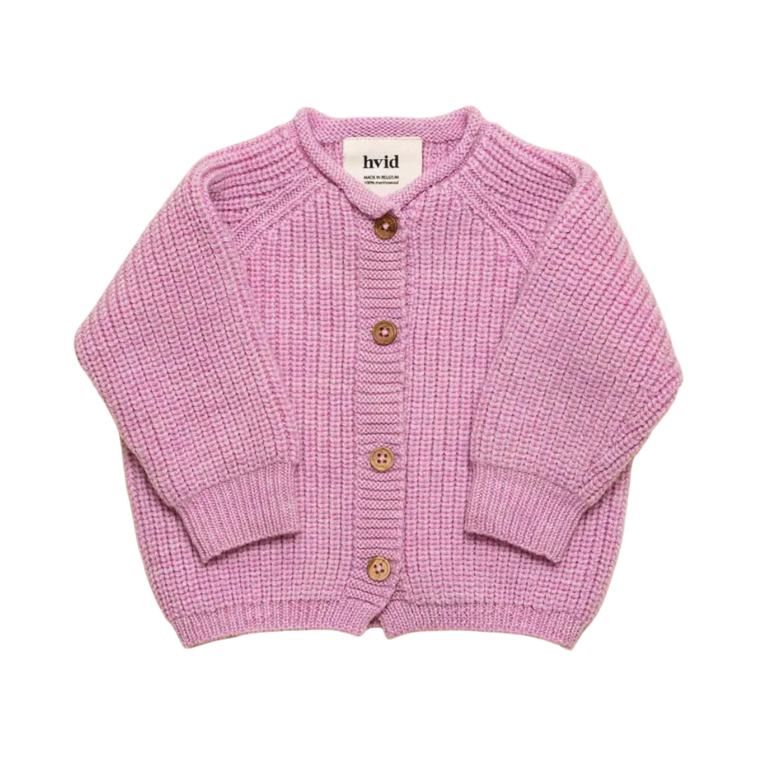 Hvid Cardigan Inga Cotton Candy