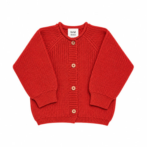 Hvid Cardigan Inga Red