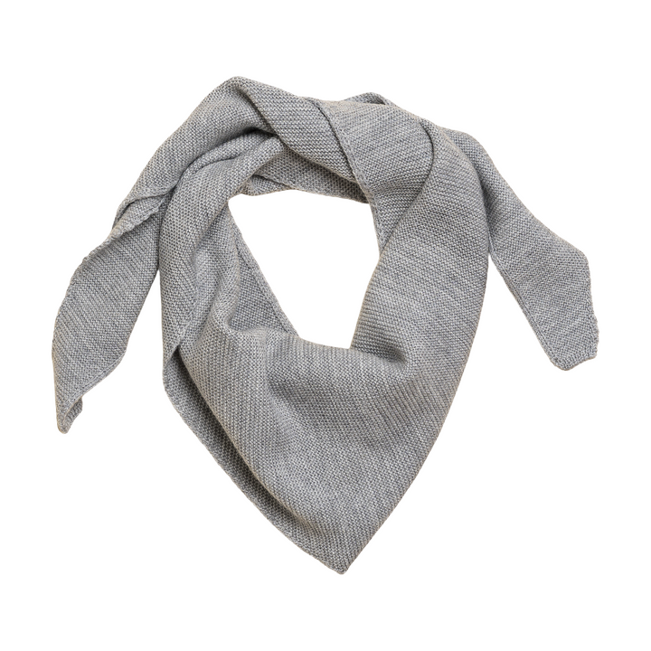 Hvid Josephina Triangle Scarf Grey Melange