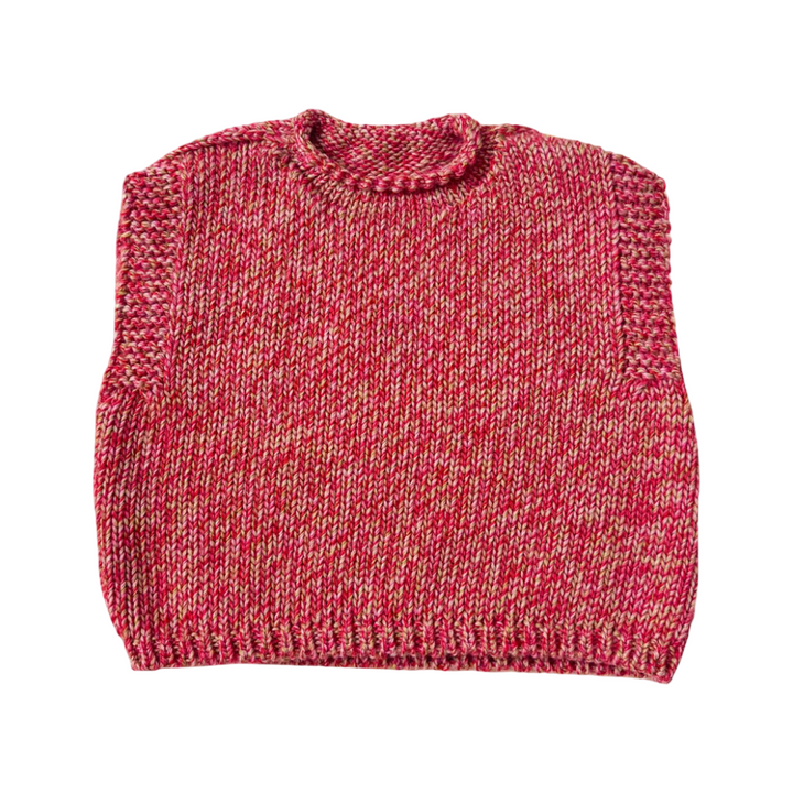 Hvid Klara Vest Happy Melange Red