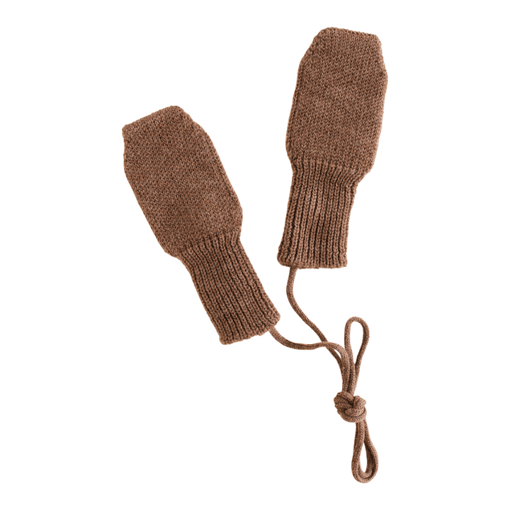 Hvid Wool Mittens Fiza Mocha