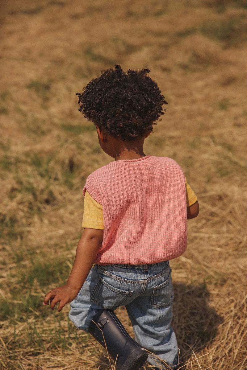 Hvid Vest Harvey Kids Bubblegum - La Gentile Store