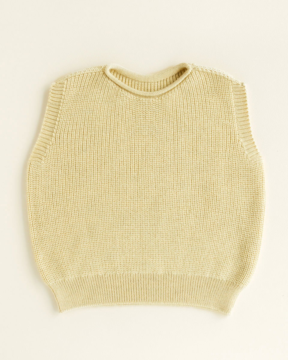 Hvid Vest Harvey Kids Light Yellow - La Gentile Store