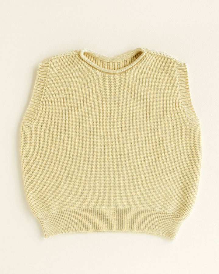 Hvid Vest Harvey Kids Light Yellow - La Gentile Store