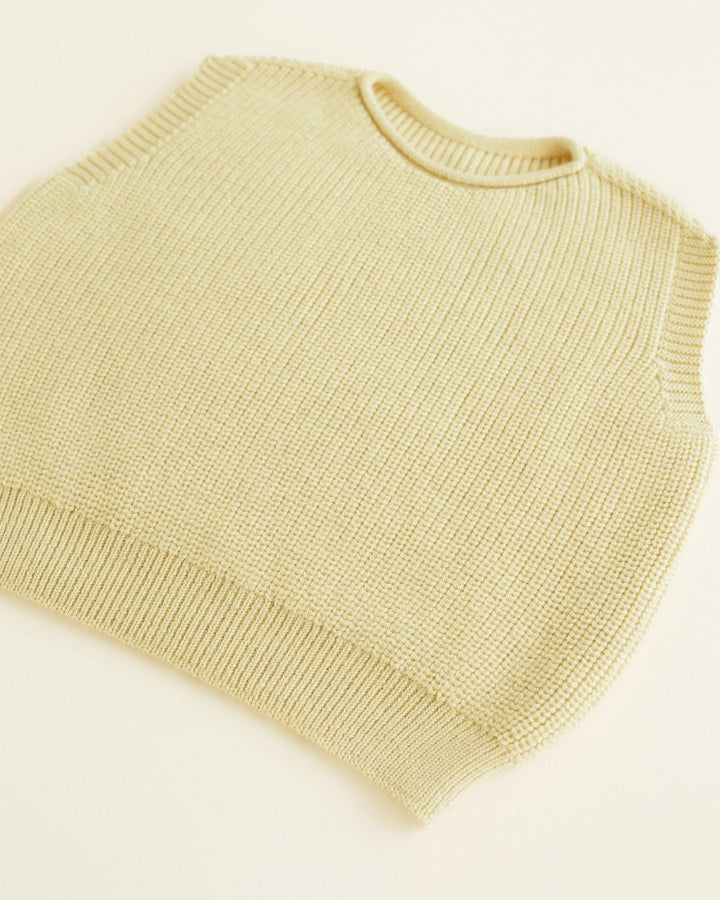 Hvid Vest Harvey Kids Light Yellow - La Gentile Store