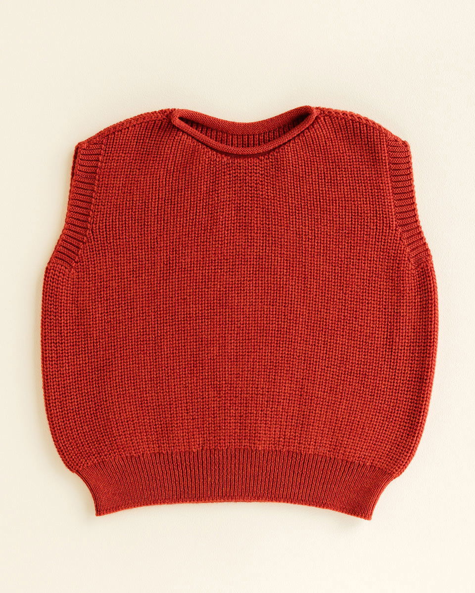 Hvid Vest Harvey Kids Red - La Gentile Store