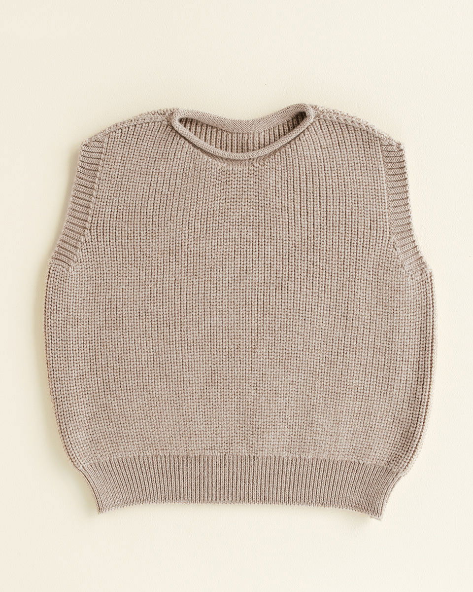 Hvid Vest Harvey Kids Sand - La Gentile Store