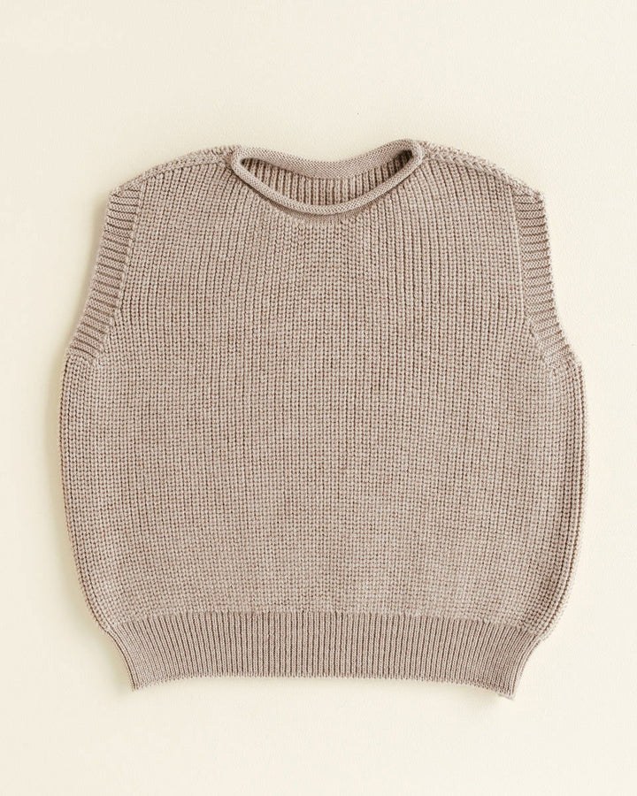Hvid Vest Harvey Kids Sand - La Gentile Store