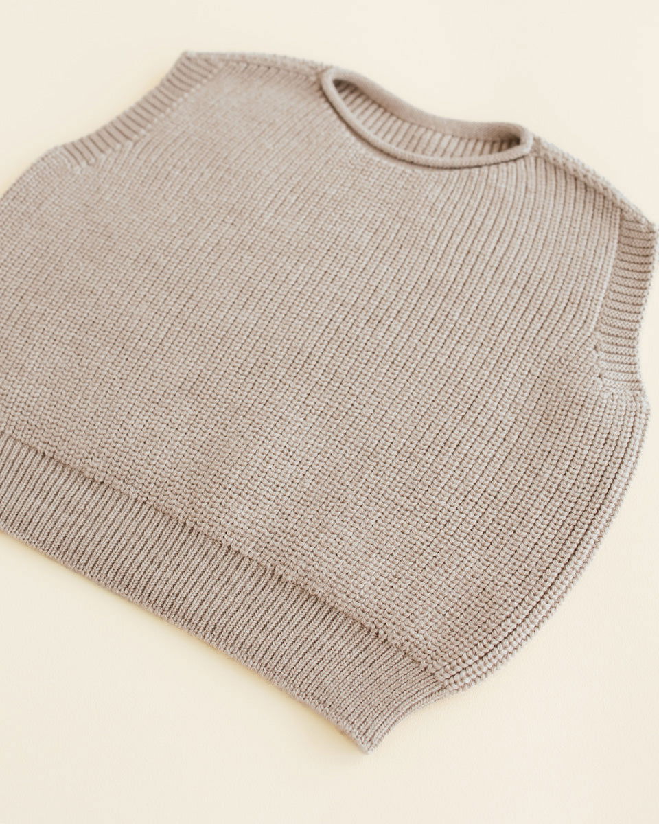 Hvid Vest Harvey Kids Sand - La Gentile Store