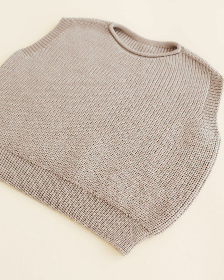 Hvid Vest Harvey Kids Sand - La Gentile Store