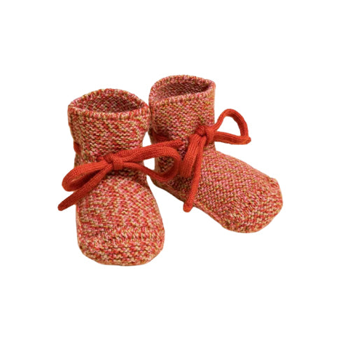 Hvid Booties Happy Melange Red