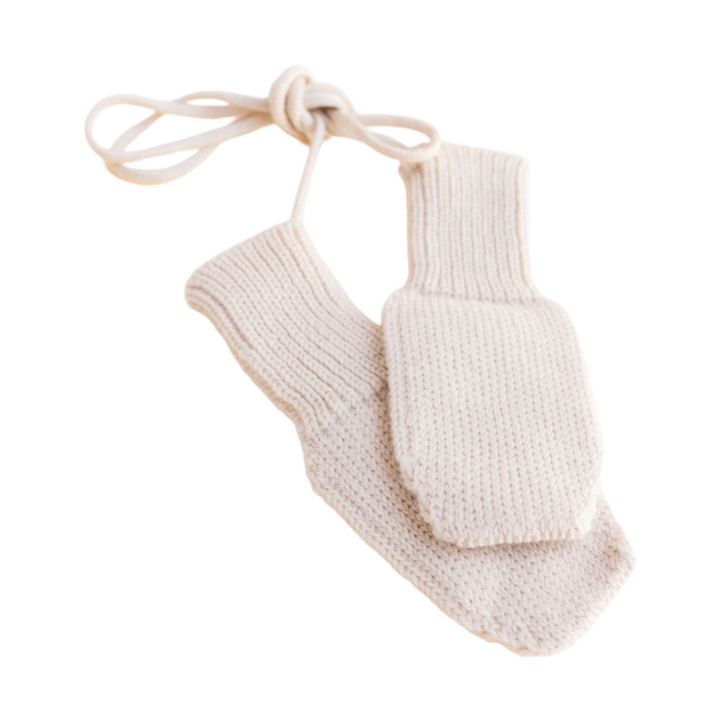 Hvid Wool Mittens Fiza Cream - La Gentile Store