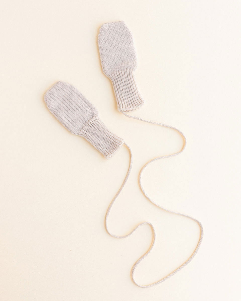 Hvid Wool Mittens Fiza Cream - La Gentile Store