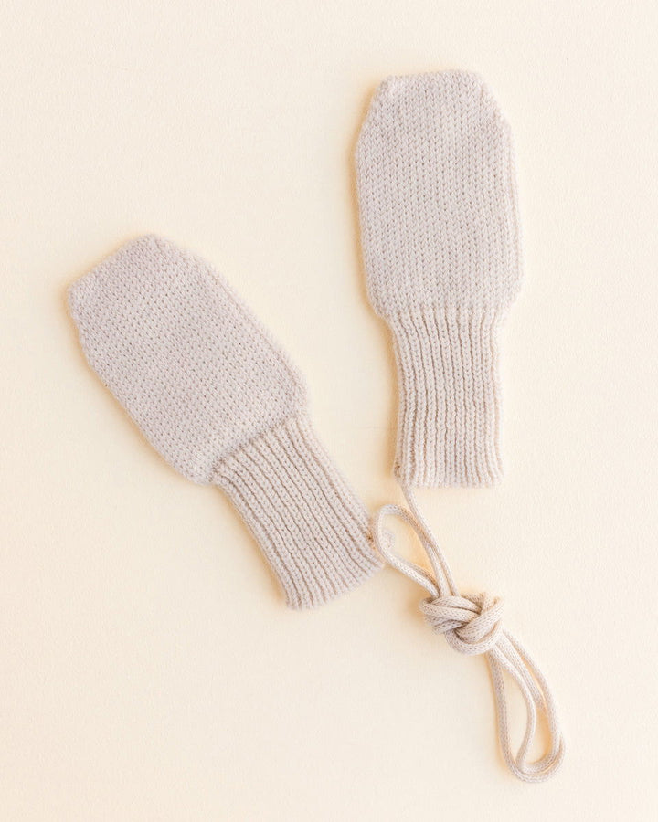 Hvid Wool Mittens Fiza Cream - La Gentile Store