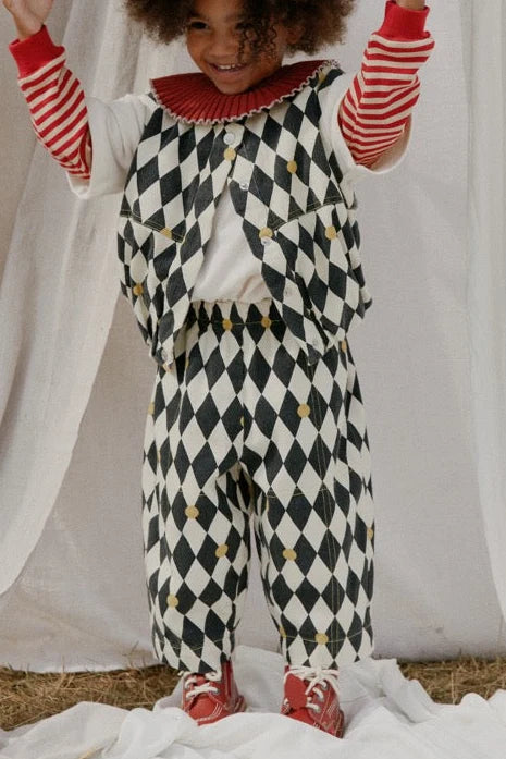 Claude & Co Rex Harlequin Spot Trousers