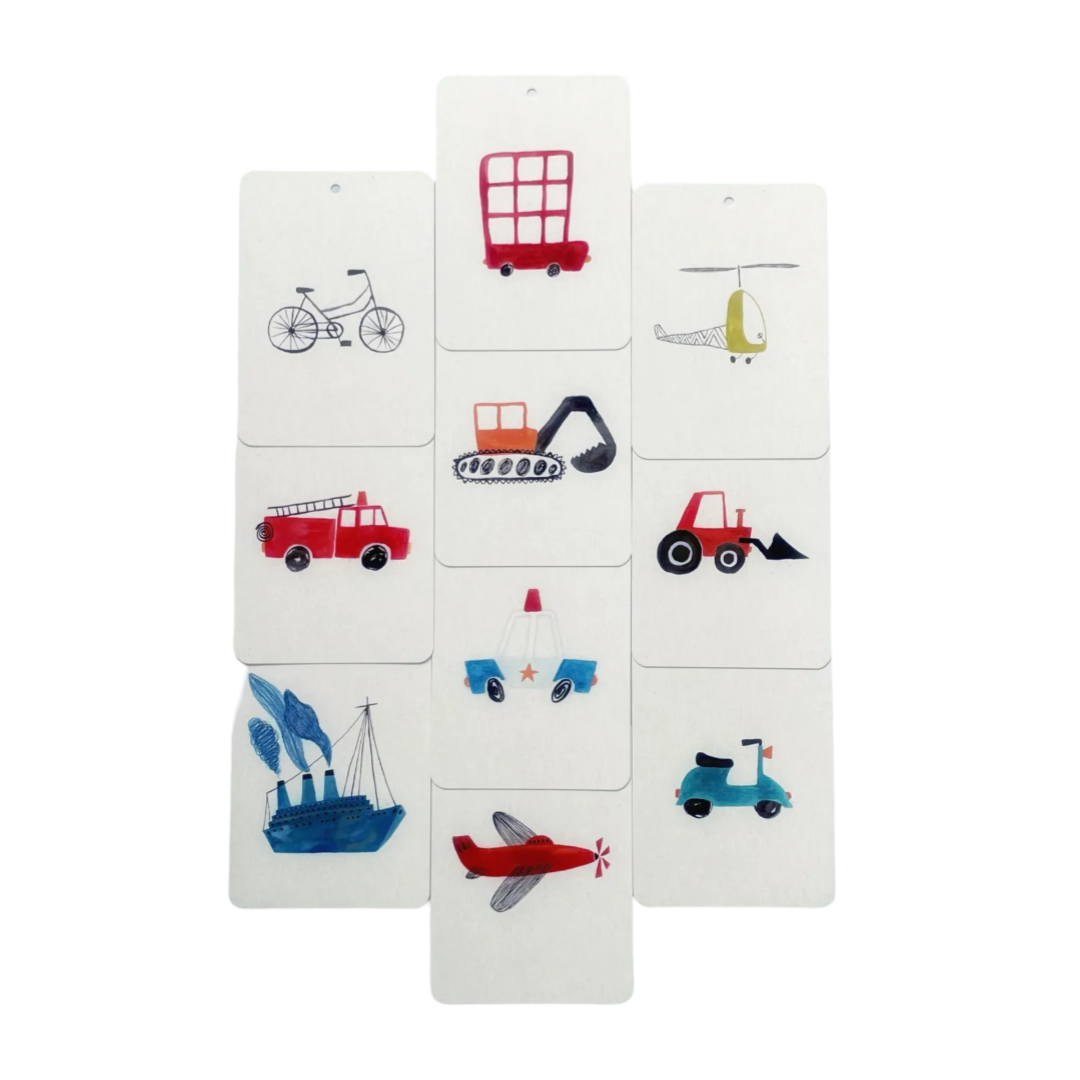 In a Flashcard Vehicles - La Gentile Store