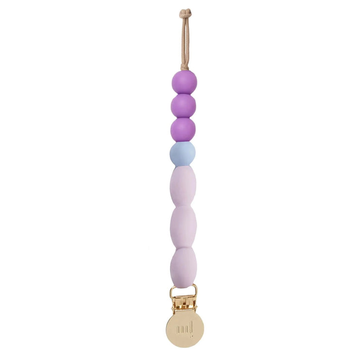January Moon Plum Pacifier Clip