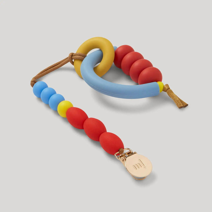 January Moon Primary Pacifier Clip - La Gentile Store