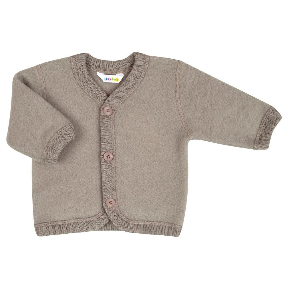 Joha Cardigan Wool Fleece Sesame Melange - La Gentile Store