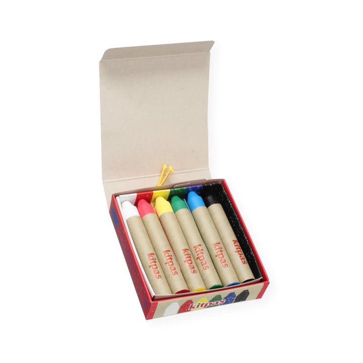 Rice Wax Window Crayon - 6 pack