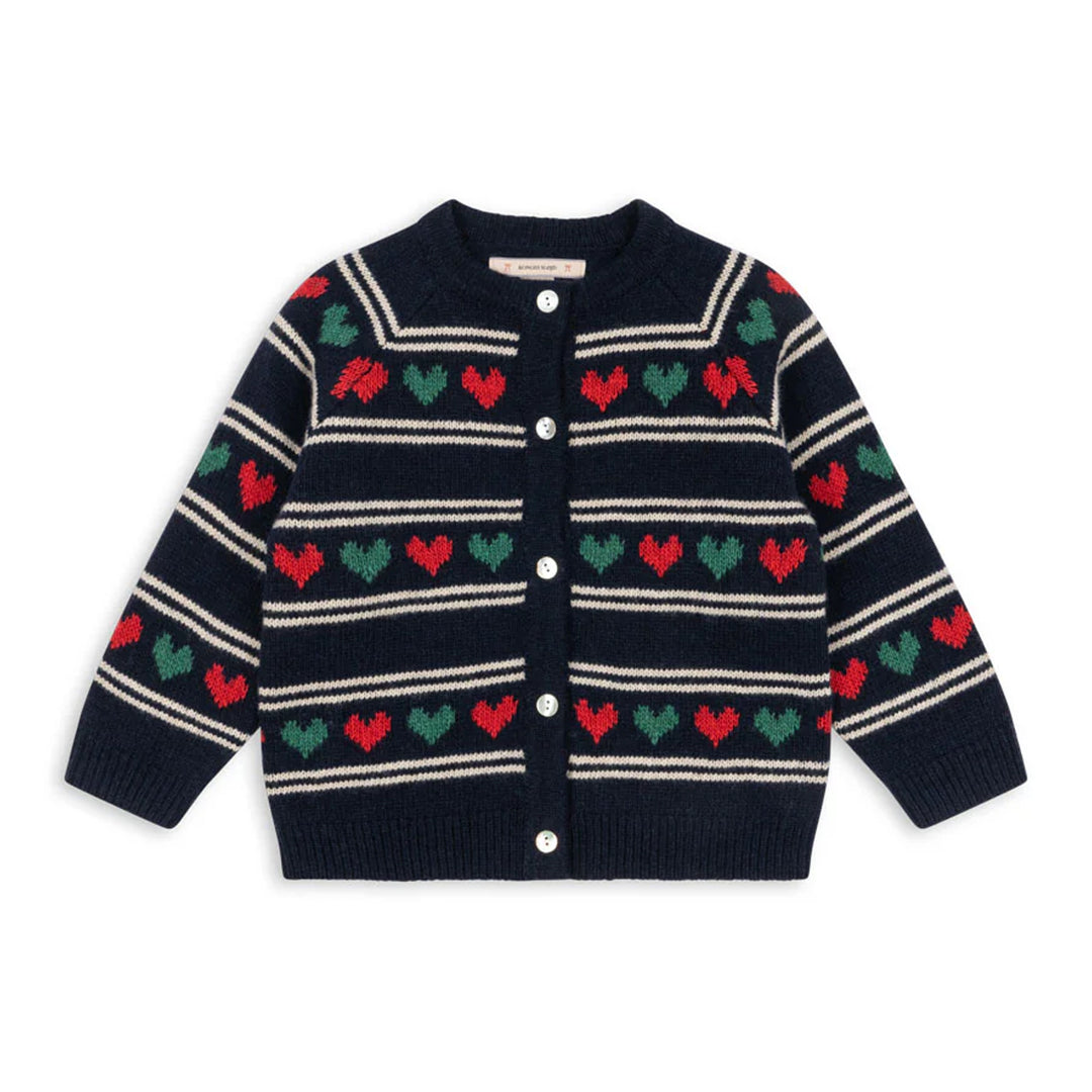 Belou Knit Hearts Cardigan