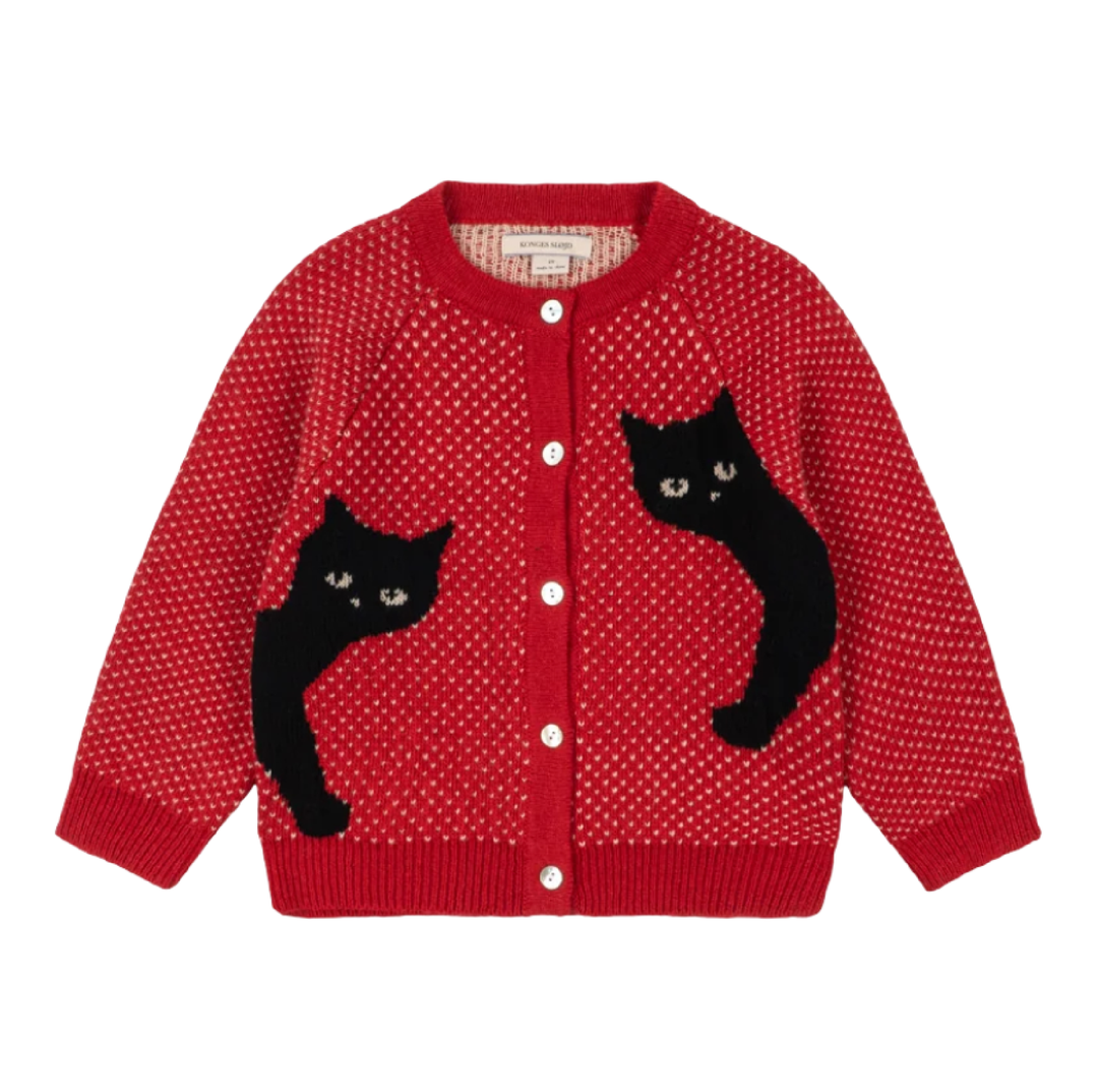 Konges Sløjd Belou Cardigan Cat Rouge