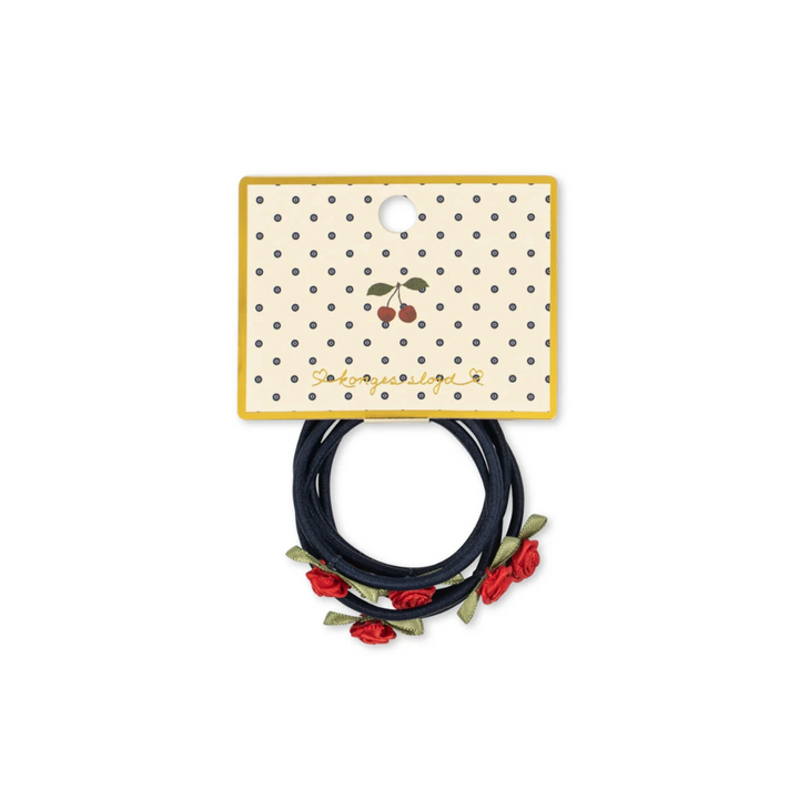 Konges Sløjd Rose Rouge Hair Elastics – 6 Pak
