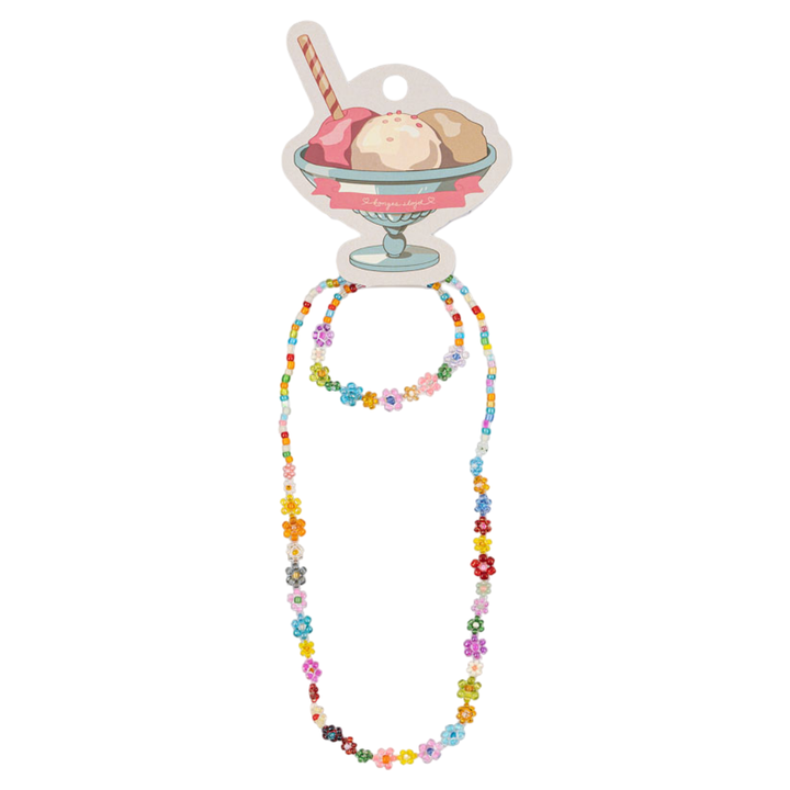 Konges Sløjd Flower Field Necklace and Bracelet