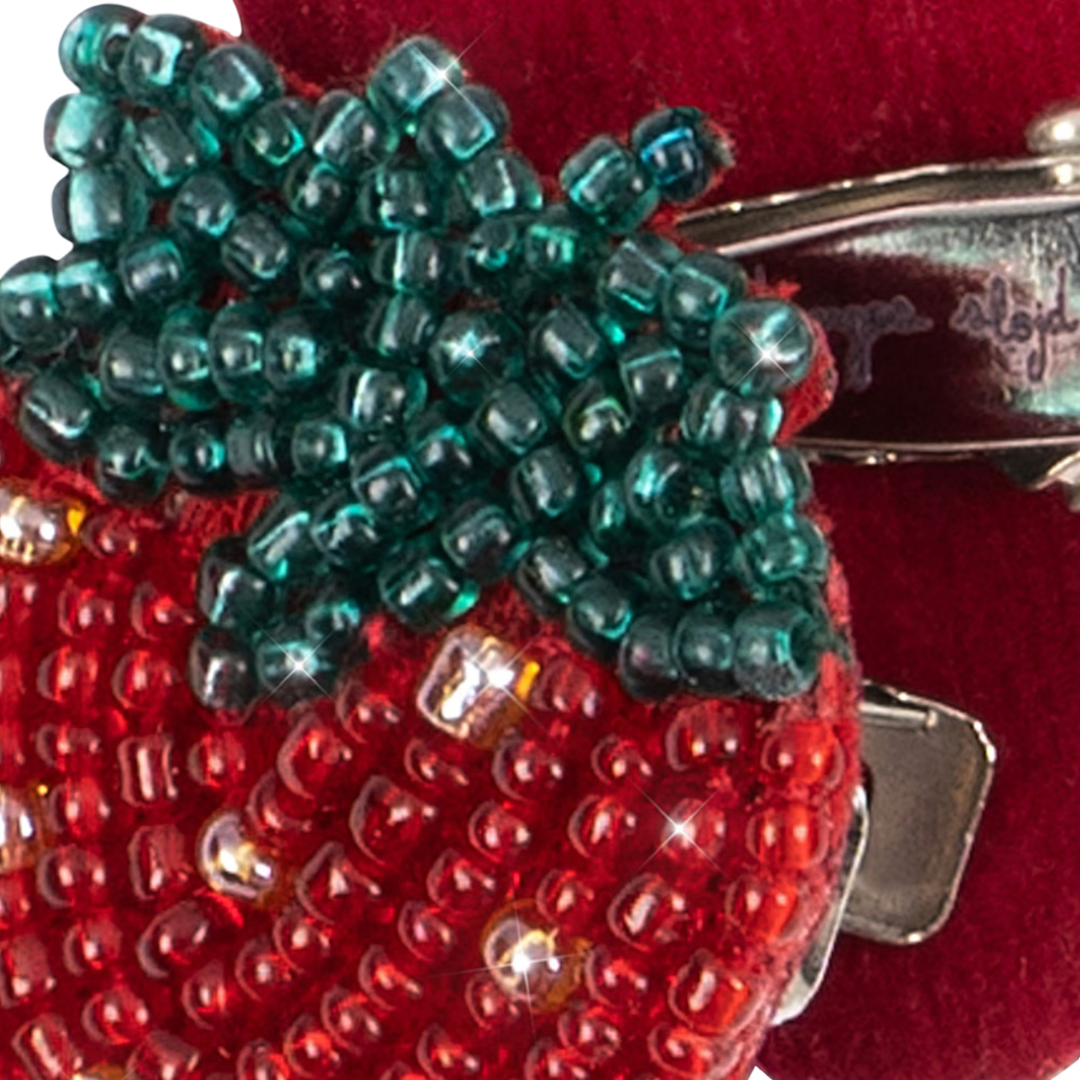 Konges Sløjd Strawberry Beaded Hairclips - 2 Pack