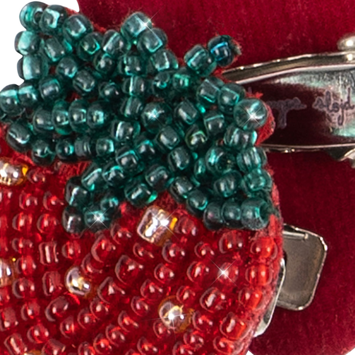 Konges Sløjd Strawberry Beaded Hairclips - 2 Pack