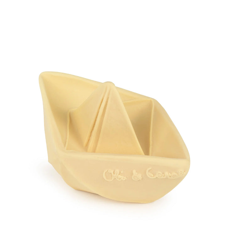 Oli & Carol Origami Boat Bath Toy - Vanilla