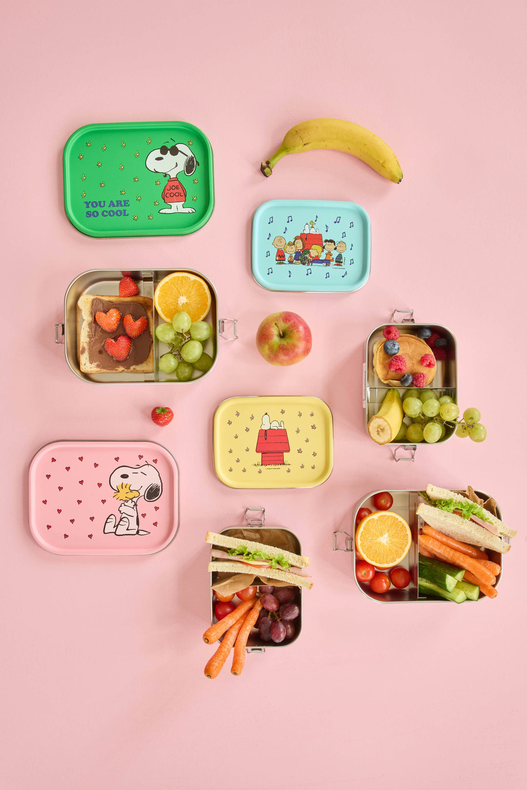 Rice Stainless Steal Snoopy Lunchbox - More Colors